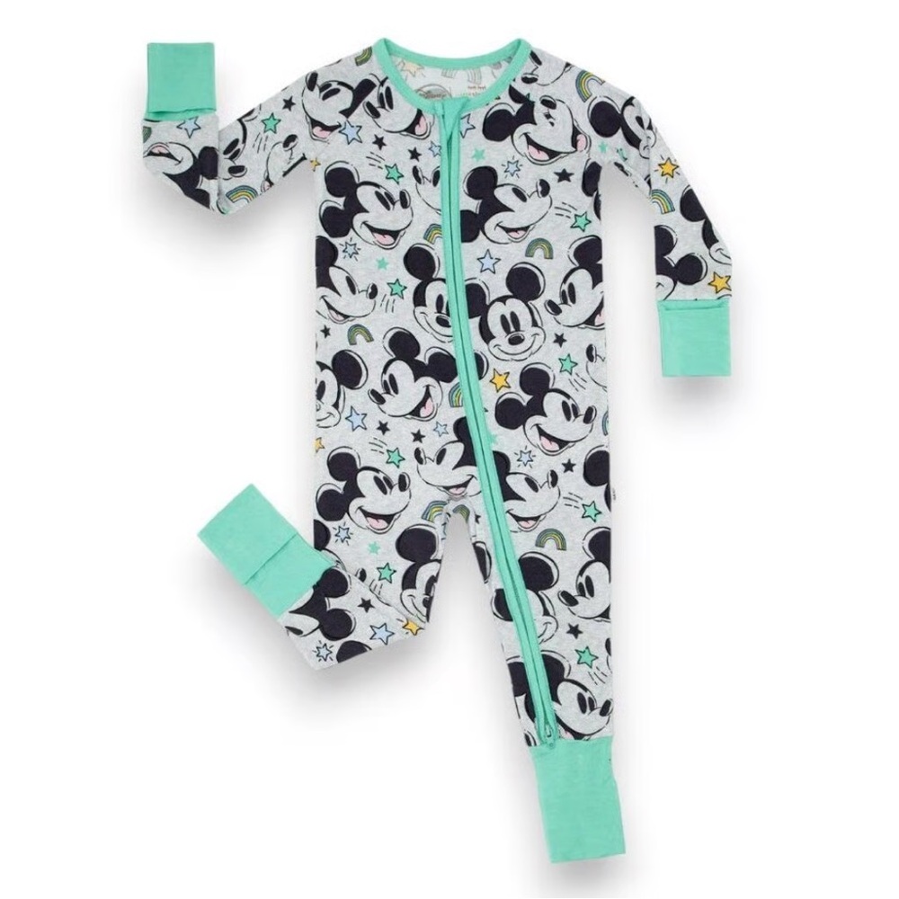 Little Sleepies Mickey Mouse Mint Zippy